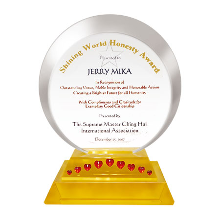 Shining World Honesty Award